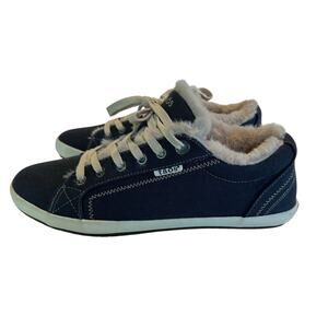 Taos Footwear Women's Faux Fur Lined Starline Blue Sneaker Size 10 Comfort Warm